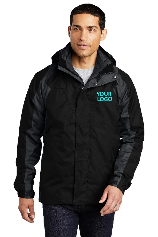 Men's Coats with Slim FitsPort Authority Ranger 3-in-1 Customized Jackets, Black/ Ink Grey Men's Coats with Slim FitsPort Authority Ranger 3-in-1 Customized Jackets, Black/ Ink Grey