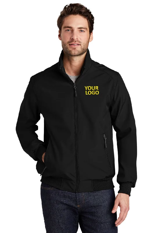 Men's Coats with Belted WaistsPort Authority Soft Shell Custom Bomber Jackets, Black Men's Coats with Belted WaistsPort Authority Soft Shell Custom Bomber Jackets, Black