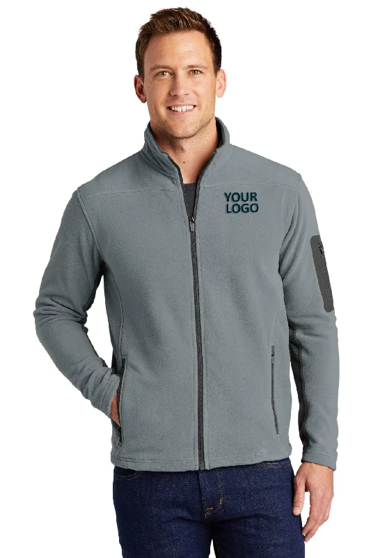 Men's Coats with HoodsPort Authority Summit Fleece Custom Full-Zip Jackets, Frost Grey/ Magnet Men's Coats with HoodsPort Authority Summit Fleece Custom Full-Zip Jackets, Frost Grey/ Magnet