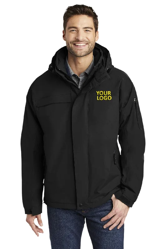 Winter-Ready Men's CoatsPort Authority Tall Nootka Customized Jackets, Black/ Black
