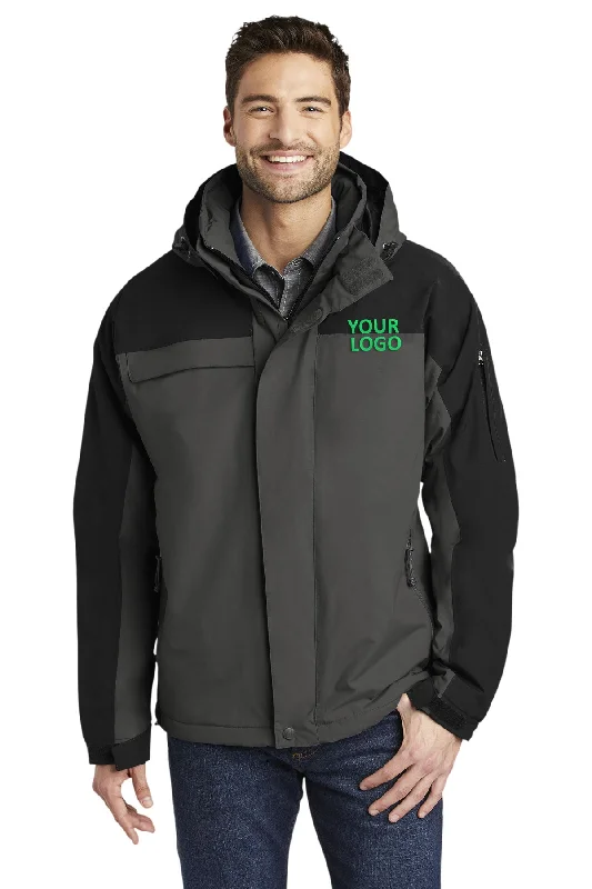 Unique Men's Flight JacketsPort Authority Tall Nootka Customized Jackets, Graphite/ Black Unique Men's Flight JacketsPort Authority Tall Nootka Customized Jackets, Graphite/ Black