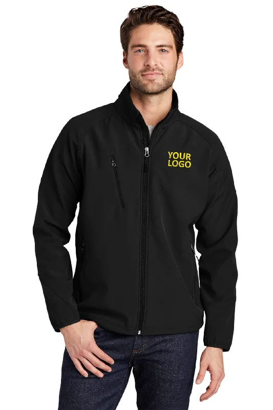 Men's Coats for Winter SportsPort Authority Textured Custom Soft Shell Jackets, Black Men's Coats for Winter SportsPort Authority Textured Custom Soft Shell Jackets, Black