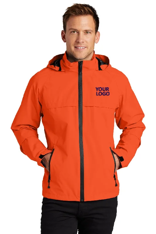 Men's Coats with LiningPort Authority Torrent Customized Waterproof Jackets, Orange Crush Men's Coats with LiningPort Authority Torrent Customized Waterproof Jackets, Orange Crush