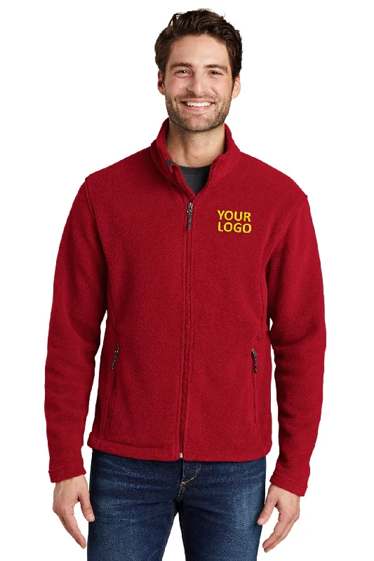Men's Coats with Modern CutsPort Authority Value Fleece Customized Jackets, True Red Men's Coats with Modern CutsPort Authority Value Fleece Customized Jackets, True Red