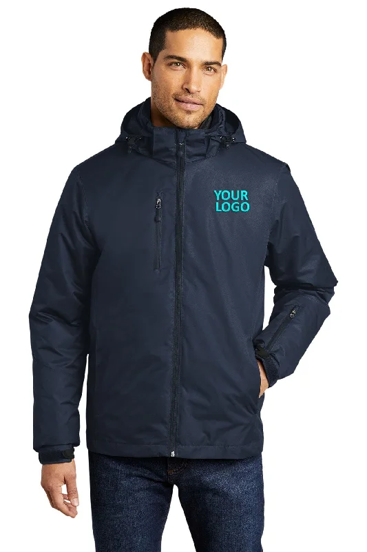 Men's Coats for Everyday WearPort Authority Vortex Customized Waterproof 3-in-1 Jackets, River Blue Navy/ River Blue Navy Men's Coats for Everyday WearPort Authority Vortex Customized Waterproof 3-in-1 Jackets, River Blue Navy/ River Blue Navy