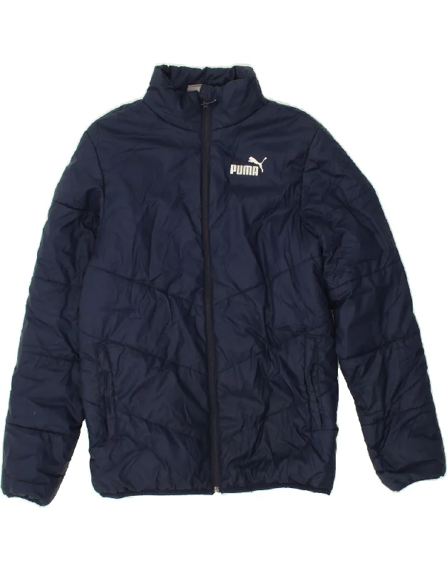 Essential Men's Puffer JacketsPUMA Boys Graphic Padded Jacket 13-14 Years Navy Blue Polyester Essential Men's Puffer JacketsPUMA Boys Graphic Padded Jacket 13-14 Years Navy Blue Polyester