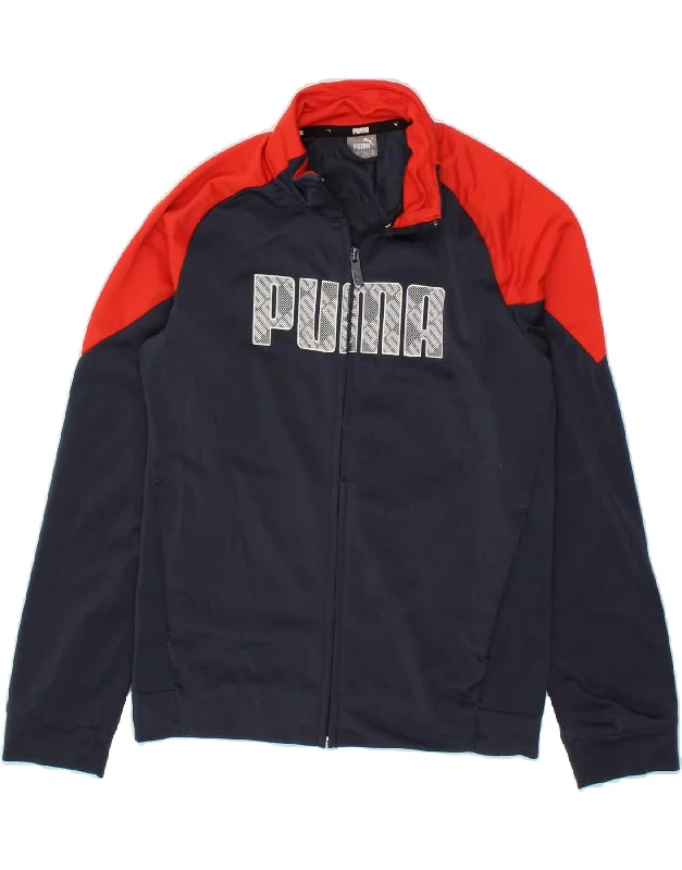 Men's Coats for Dressy OccasionsPUMA Boys Graphic Tracksuit Top Jacket 11-12 Years Navy Blue Colourblock Men's Coats for Dressy OccasionsPUMA Boys Graphic Tracksuit Top Jacket 11-12 Years Navy Blue Colourblock