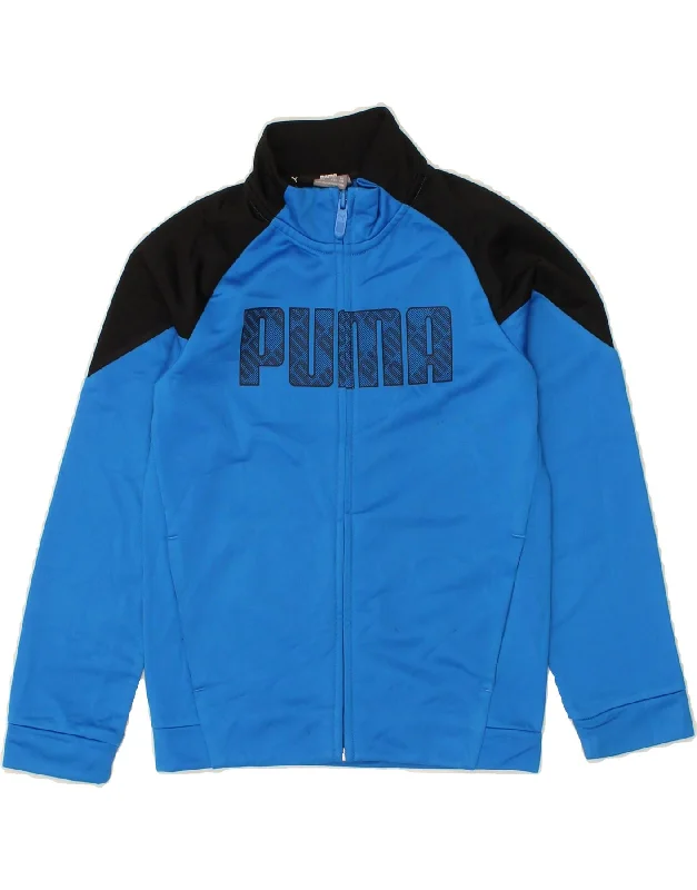 Men's Coats with Inner PocketsPUMA Boys Graphic Tracksuit Top Jacket 7-8 Years Small Blue Colourblock Men's Coats with Inner PocketsPUMA Boys Graphic Tracksuit Top Jacket 7-8 Years Small Blue Colourblock