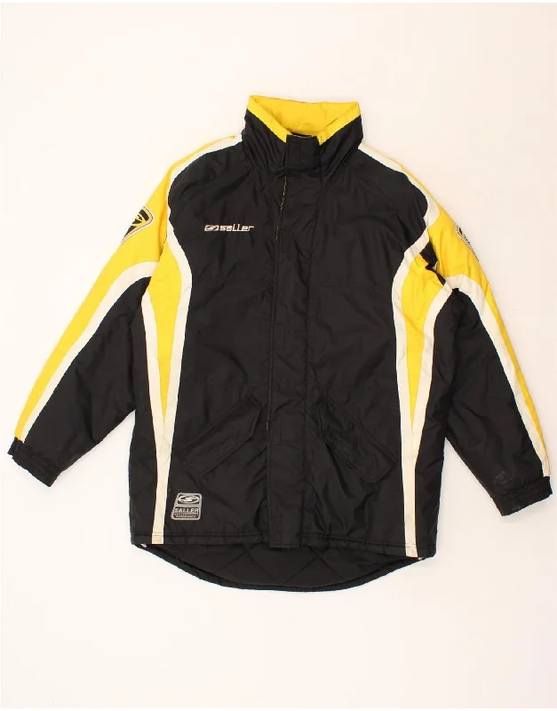 Men's Coats for SnowboardingSALLER Mens Loose Fit Graphic Padded Jacket UK 36 Small Black Colourblock Men's Coats for SnowboardingSALLER Mens Loose Fit Graphic Padded Jacket UK 36 Small Black Colourblock