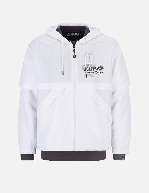Men's Coats with Synthetic InsulationSeagull Print Windbreaker Jacket