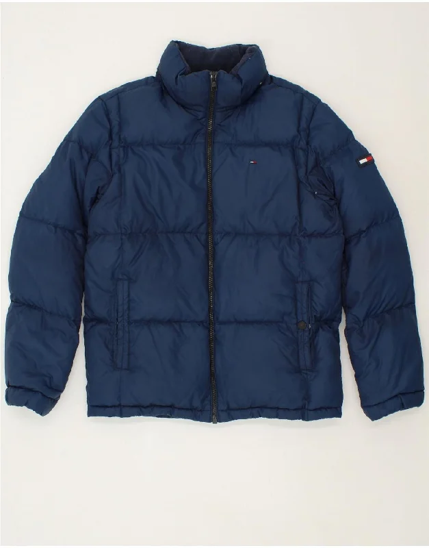 Men's Coats with Vintage StyleTOMMY HILFIGER Mens Padded Jacket UK 42 XL Navy Blue Polyester Men's Coats with Vintage StyleTOMMY HILFIGER Mens Padded Jacket UK 42 XL Navy Blue Polyester