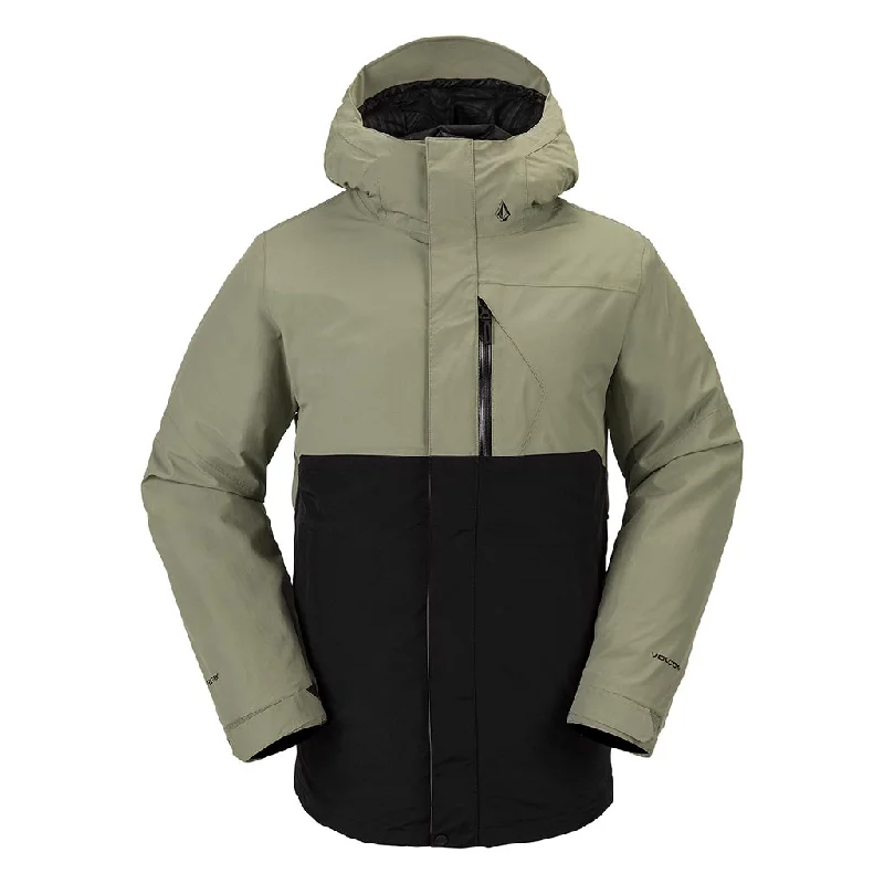 Men's Coats with Adjustable SleevesVolcom 2024 L Gore-Tex Jacket - Light Military